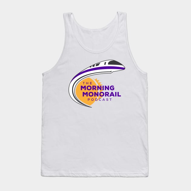 Morning Monorail Dark Logo w/ Overlapping Text Tank Top by MorningMonorail